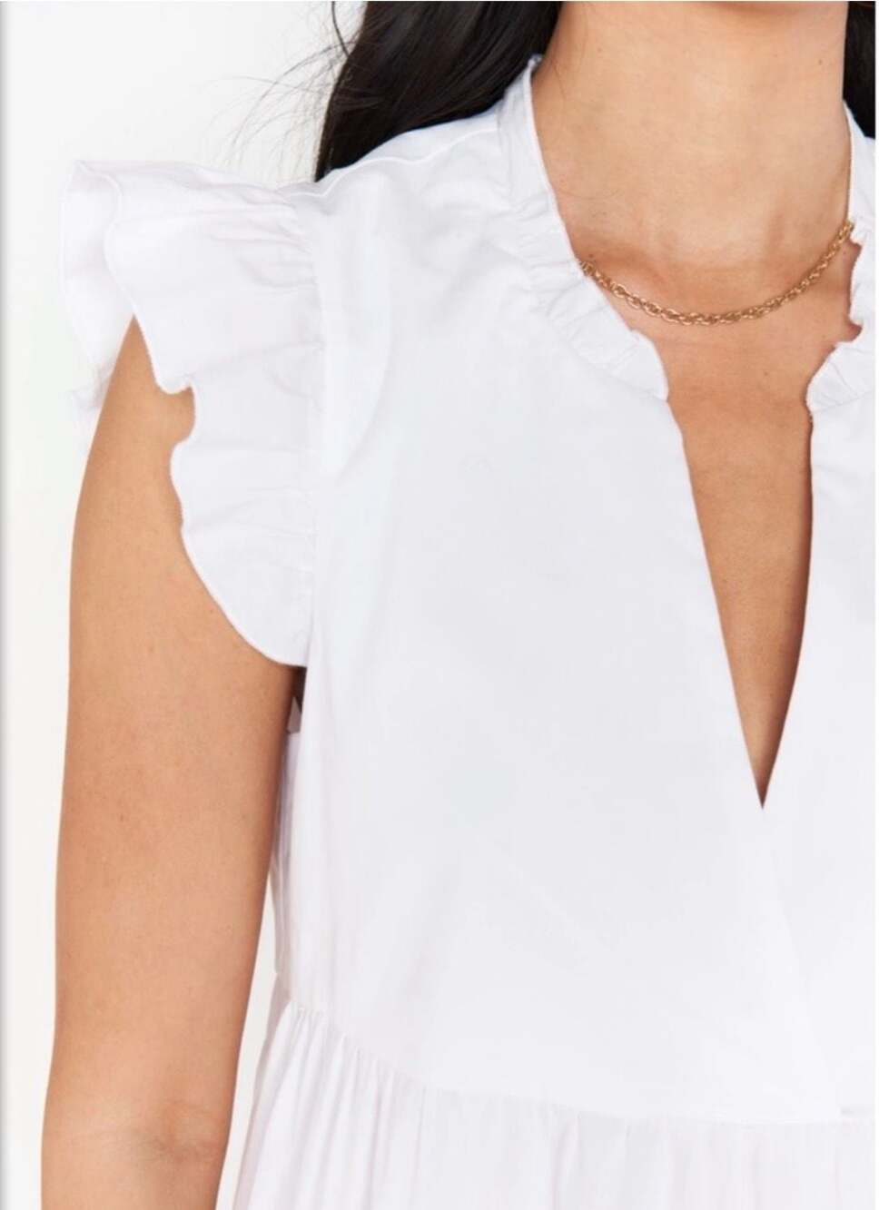 Show Me Your Mumu Mia James Midi Dress White Size M - Picture 2 of 7
